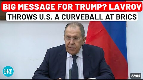 Speech: Lavrov Drops Diplomatic Grenade at BRICS, Sends Clear Message to West On U.S.-Russia Ties
