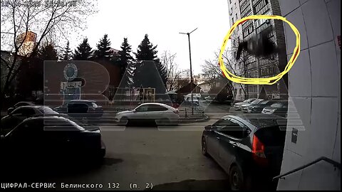 WOMAN FALLS FROM APARTMENT BALCONY👵🚘🏢SAVED BY CAR IN PARKING LOT🏢👵🚘💫