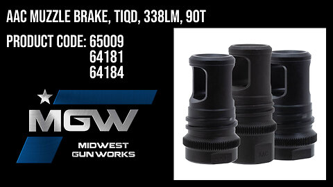 AAC Muzzle Brakes, TiQD, 338LM, 90T