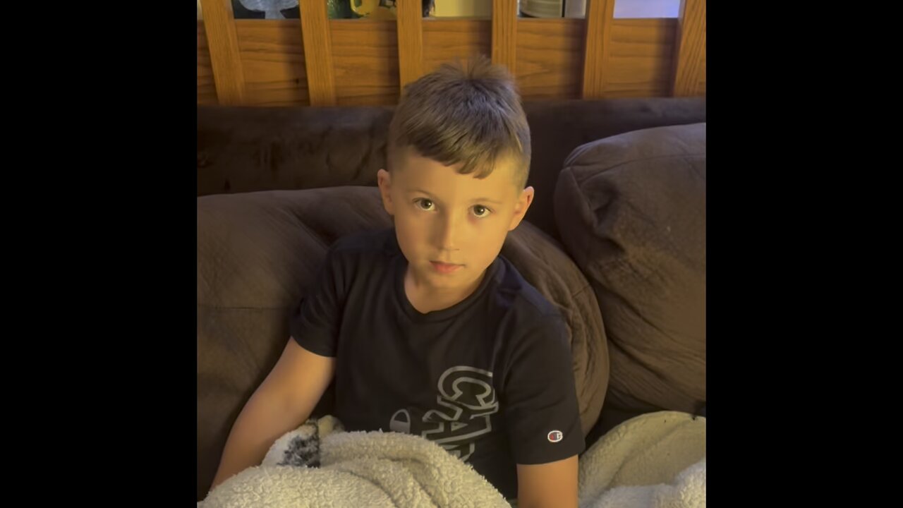 Little dude and his dog!