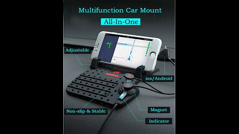 The Most Stable Universal Car Mount With Magnet Charging, Fits For Android_ios