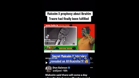 MALCOLM X message 2 BLAKK Diaspora