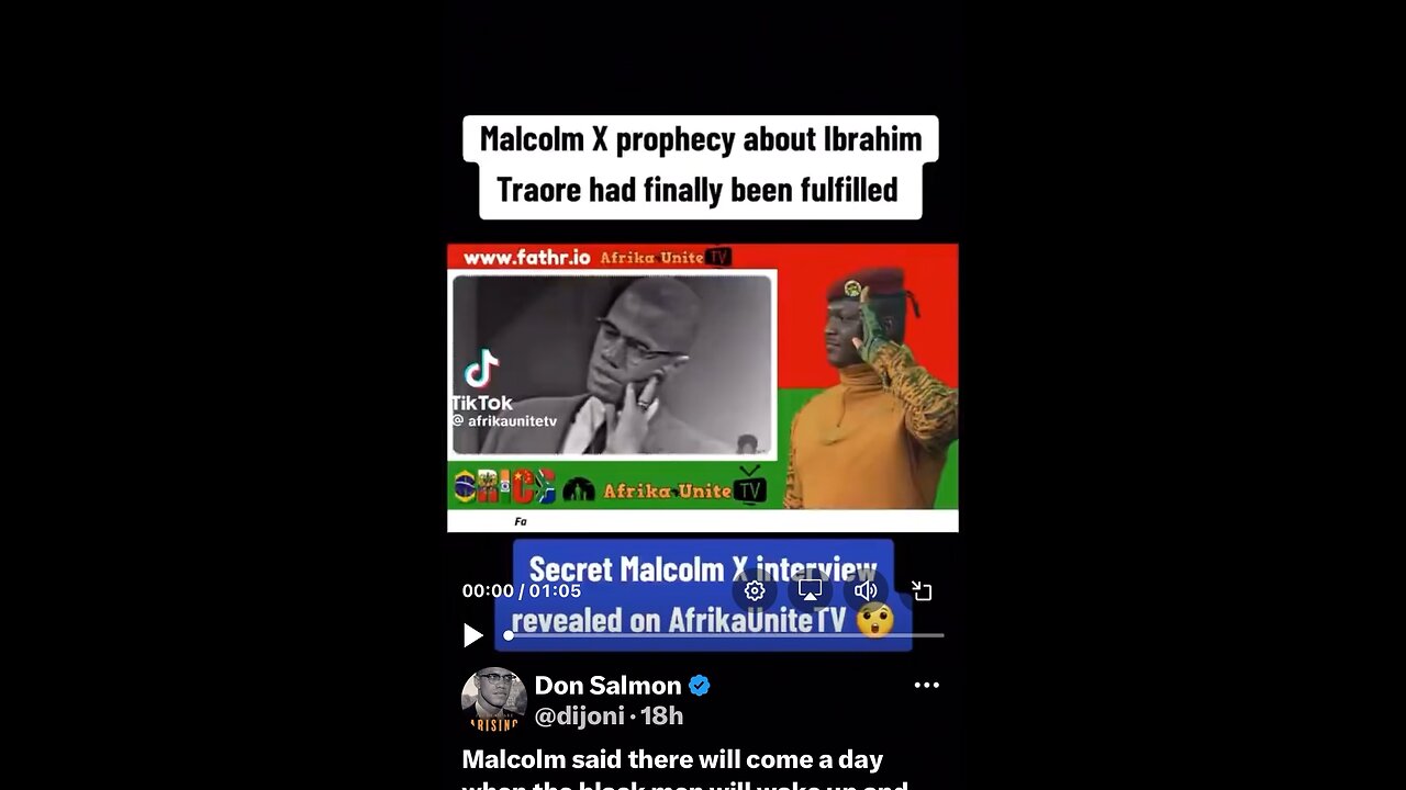 MALCOLM X message 2 BLAKK Diaspora