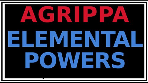 The Functions of the Elements: Agrippa's Three Books of Occult Philosophy