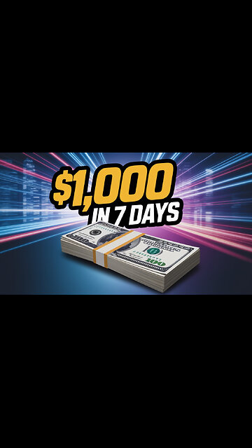 I MADE $1,000 IN JUST 7 DAYS IS THIS EVEN POSSIBLE?
