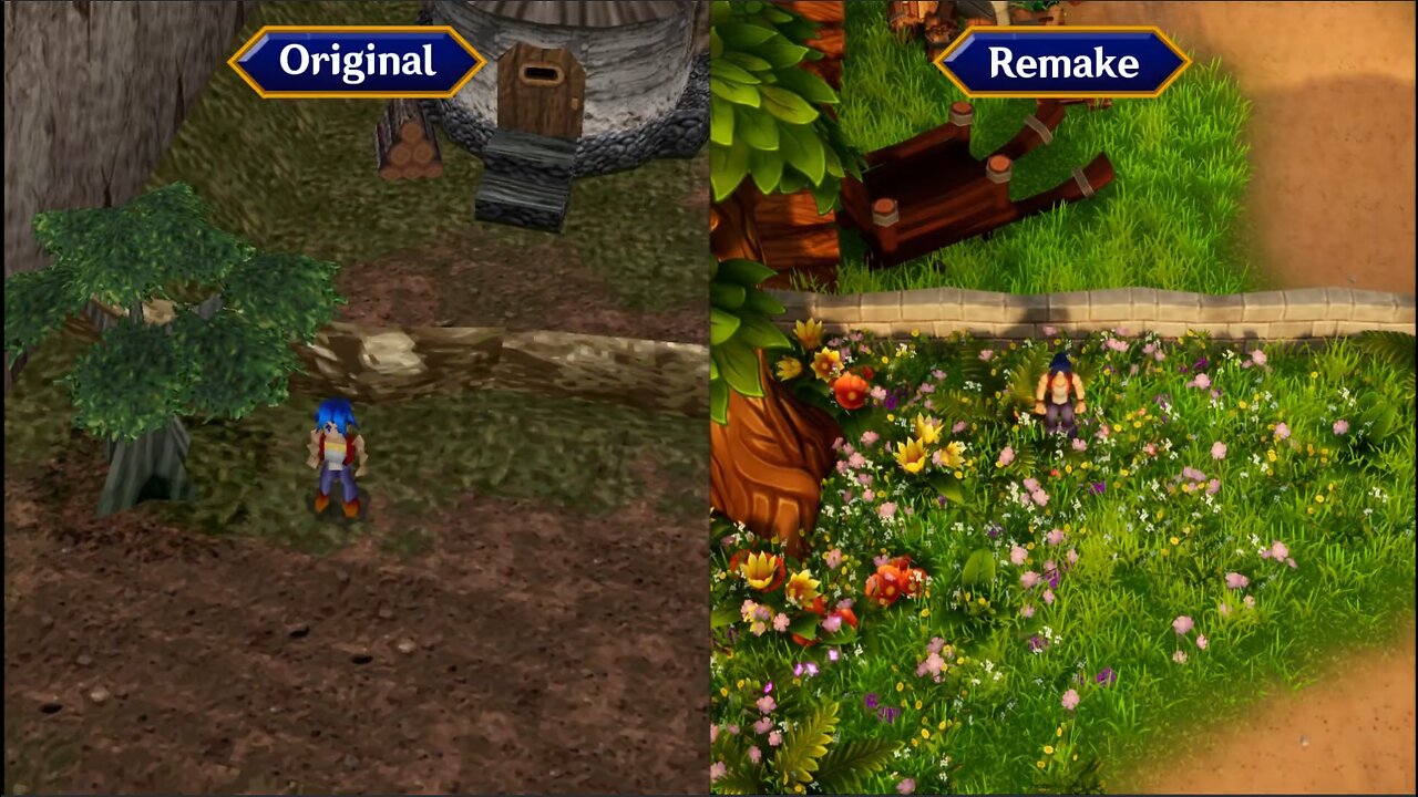Legaia Densetsu (レガイア伝説) Original Vs Remake Graphics Comparison