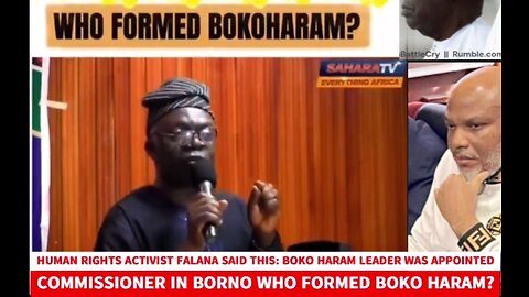 Falana: Boko Haram Leader Was Once Borno Commissioner | Who Really Formed Boko Haram?