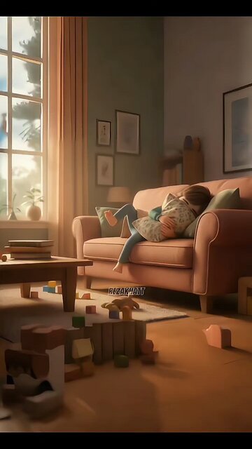 Pure innocence in a sleepy afternoon