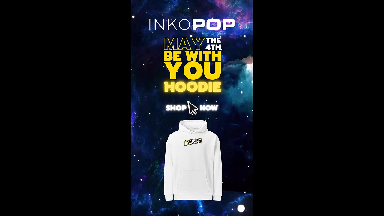 MAY THE 4TH BE WITH YOU ORGANIC HOODIE