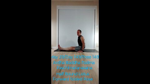 Ardha Baddha Padma Paschimatanasana Half Bound Lotus folded Pose