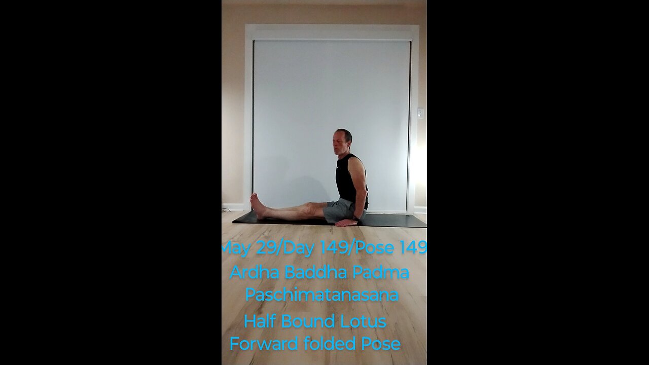 Ardha Baddha Padma Paschimatanasana Half Bound Lotus folded Pose