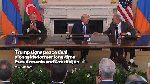⚡BREAKING: Trump signs historic peace agreement with Armenia & Azerbaijan