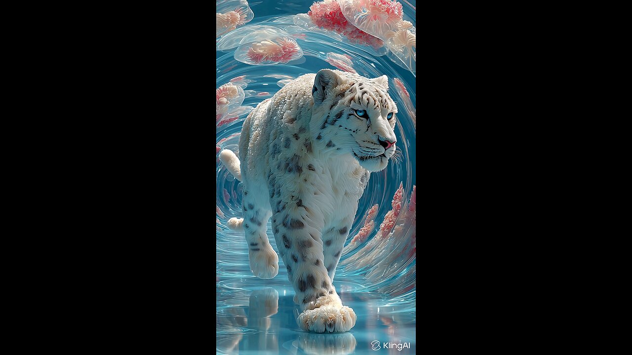 **This Snow Leopard Doesn’t Exist… But You Can’t Look Away 🐆✨ | AI-Generated Hypnosis**