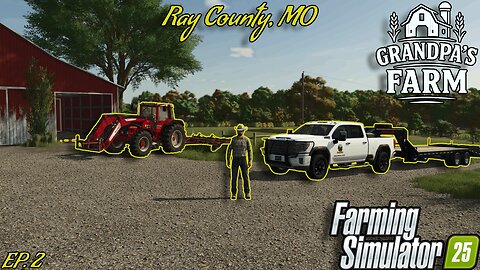 Raking & Baling on Grandpa’s Farm | EP. 2 | Do I Need Another Hay Field? | #fs25