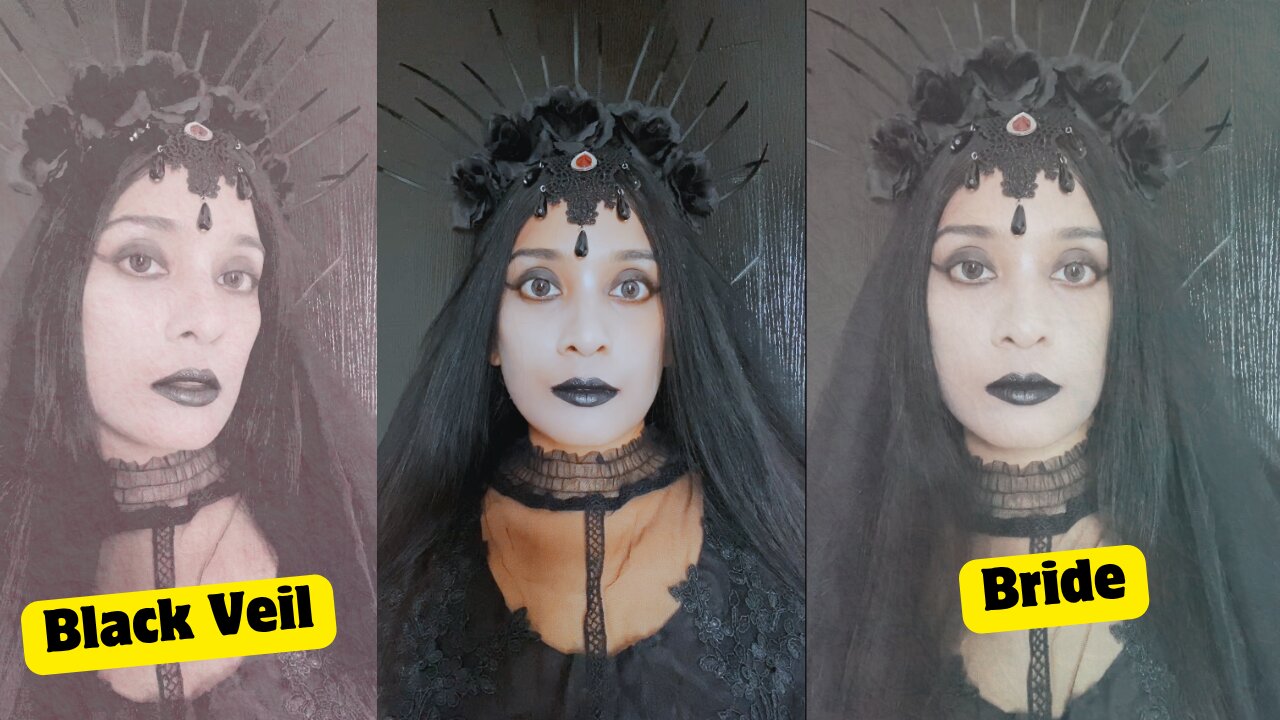 BLACK VEIL BRIDES Makeup Tutorial 🕯️ Easy Halloween Gothic Makeup for Beginners