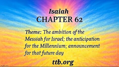 Isaiah Chapter 62 (Bible Study)