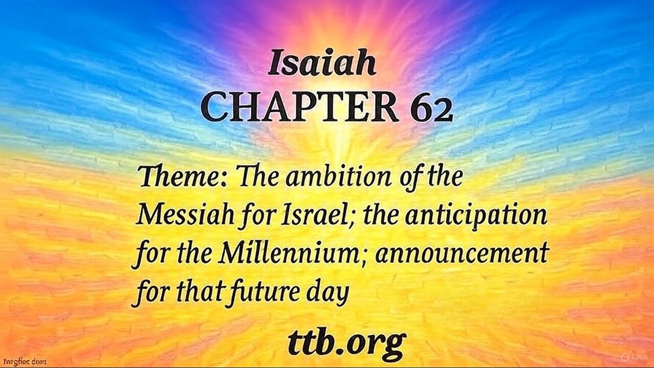 Isaiah Chapter 62 (Bible Study)