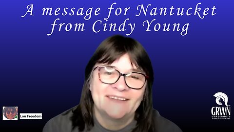 Cindy Young's message for NANTUCKET folks