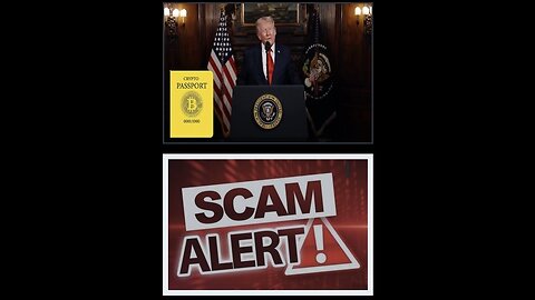 ⚠️ Scam Alert - Ki Fake Trump BITCOIN PASSPORT