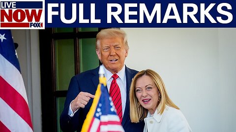 President Trump meets with Italian PM Meloni