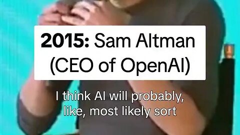 Open AI CEO says AI will most likely lead to the end of the world