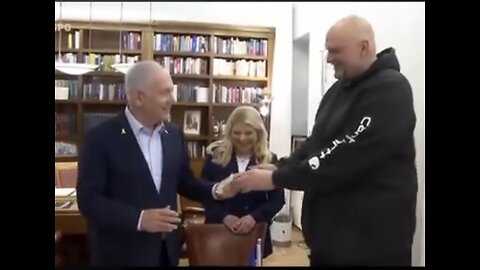 Netanyahu presents Fetterman with a trophy 🏆 Silver Beeper