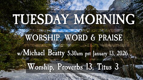 🌤️TUESDAY MORNING✝️