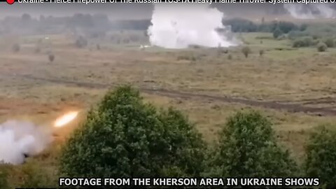 Russian TOS-1A firing a salvo at an extremely close target in the Kherson area (Jun 2022)