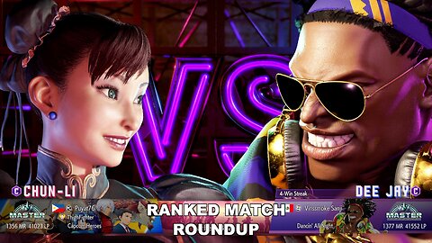 Kuya Kalbo SF6 Ranked Match Roundup. Chun Li Master Rank [Hori Fight Stick]