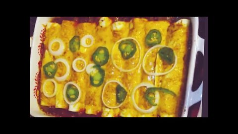 Beef & Bean Enchiladas & Rice 🫔 Full Video 🕙 Start 2 Finish From Scratch