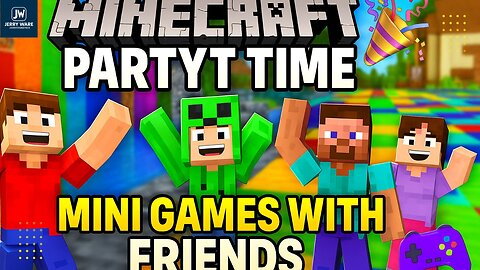 Minecraft Party Time 🎉 | Fun Mini Games With Friends 👾 #MinecraftLive