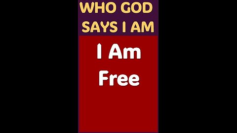 I AM FREE #WordofGod #Jesus #peace #God #Word #power #renewal #mindset #transformation #Christ #Lord