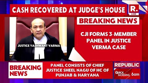 Breaking_ CJI takes off Justice Varma from all judicial work, 3-Member Committee To Probe Cash Stash