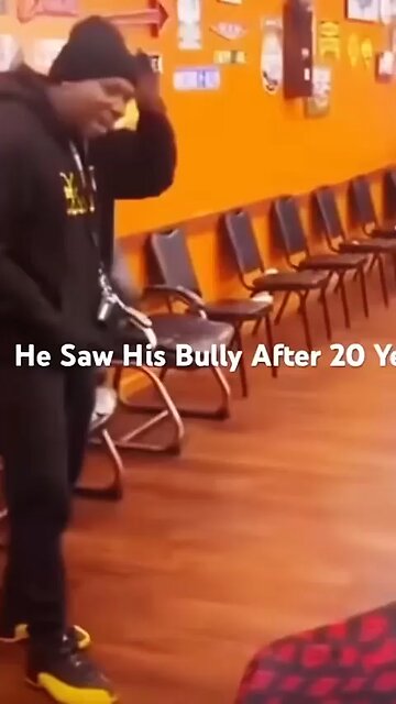 MAN STANDS UP TO HIS BULLY