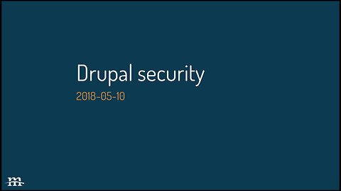 Drupal Contrib Half Hour, 2018-05-10