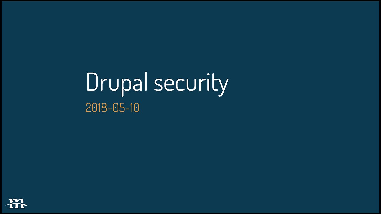 Drupal Contrib Half Hour, 2018-05-10
