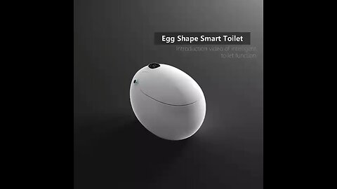 Egg shape smart toilet