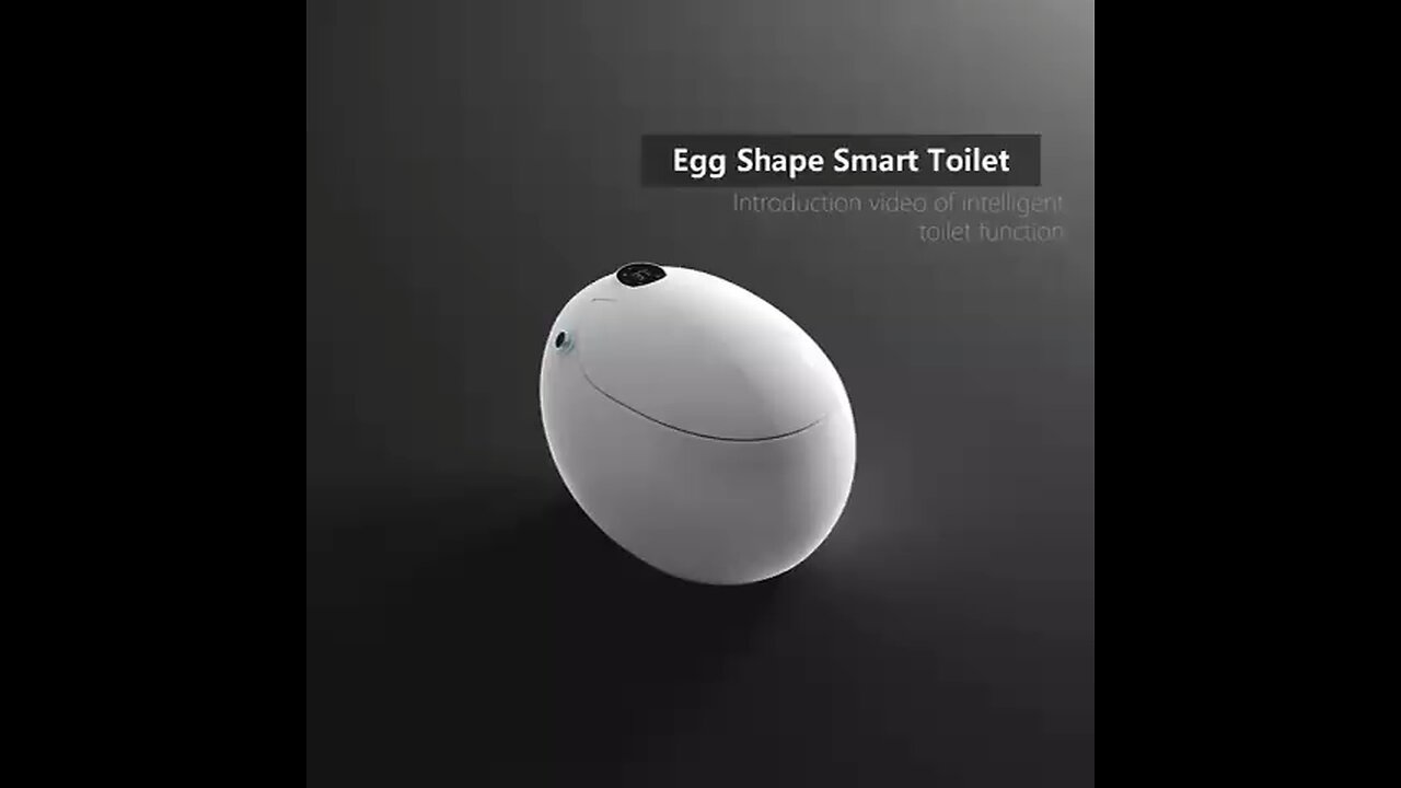 Egg shape smart toilet