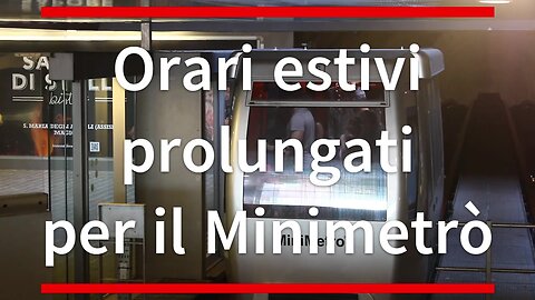 Perugia, orari estivi prolungati per il Minimetrò