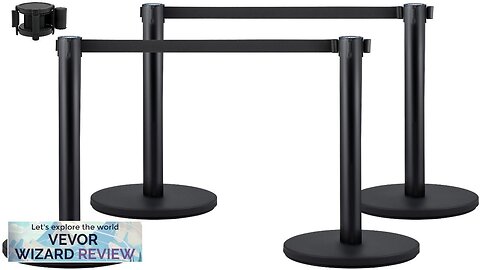 VEVOR Crowd Control Stanchion Set of 4 Pieces Stanchion Set Stanchion Set Review