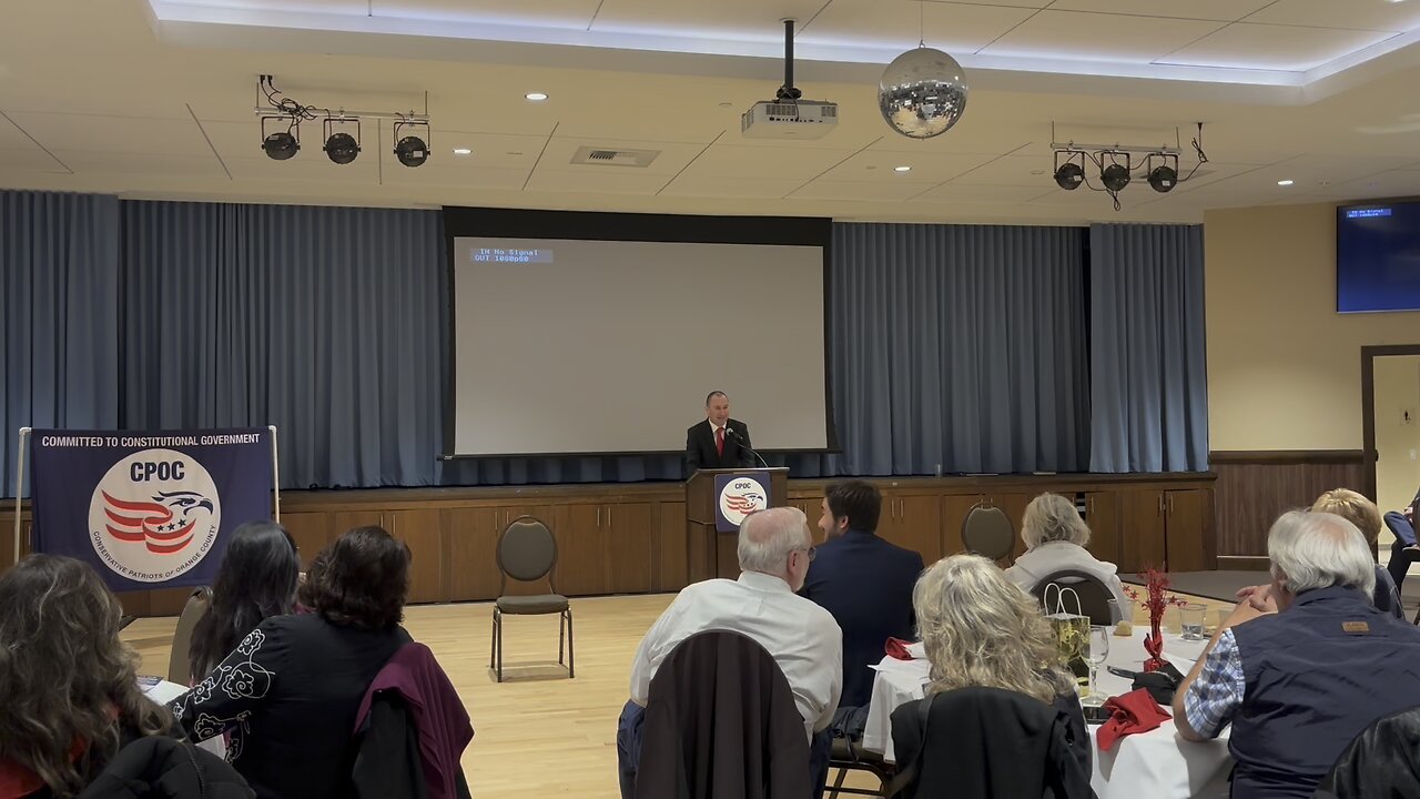 James Wallace - Candidate for OC Supervisor District 2 Speaks at CPOC November 20, 2025