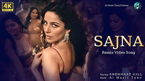 SAJNA Remix (Official Video) | Shehnaaz Gill New Song 2025 | Ai Music Tune | Romantic Dance Remix