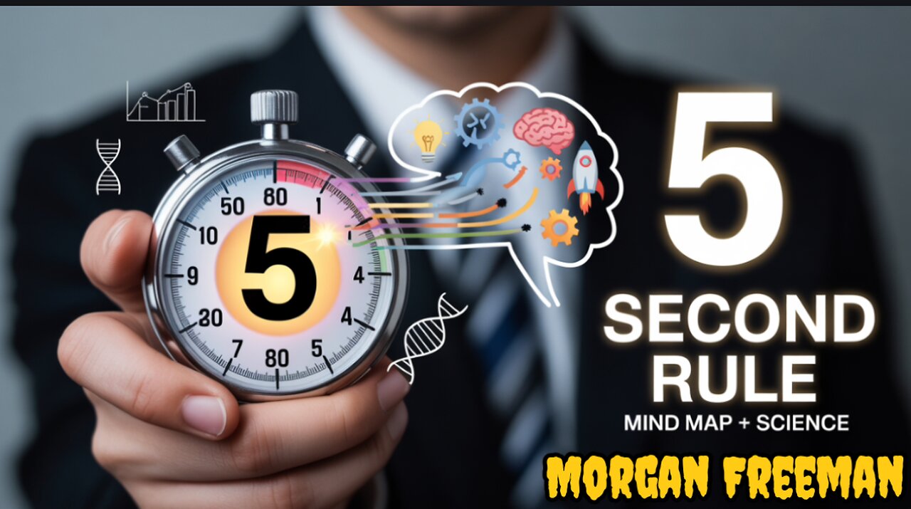 The 5 Second Rule with Mind Map & Scientific Research | Stop Waiting, Start Doing | Morgan Freeman