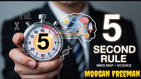 The 5 Second Rule with Mind Map & Scientific Research | Stop Waiting, Start Doing | Morgan Freeman