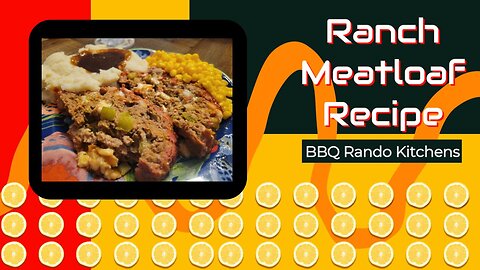 Ranch Meatloaf Baked in Recteq Pellet Smoker
