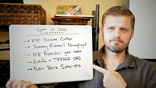 [9.19] RIP Boone, Kimmel Sucks, Antifa = Terror Org, Putin Bans Satanists, McDs Goes MAHA