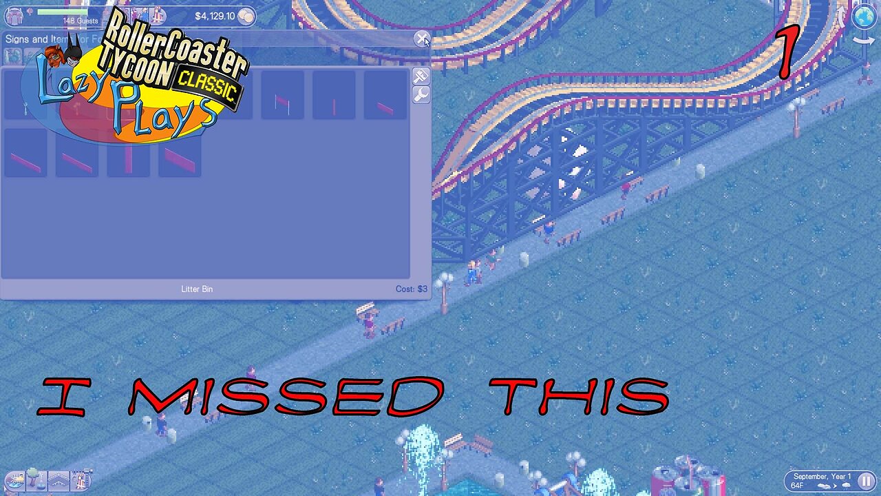 Bad Naming & Carless Building | Roller Coaster Tycoon Classic (pc)