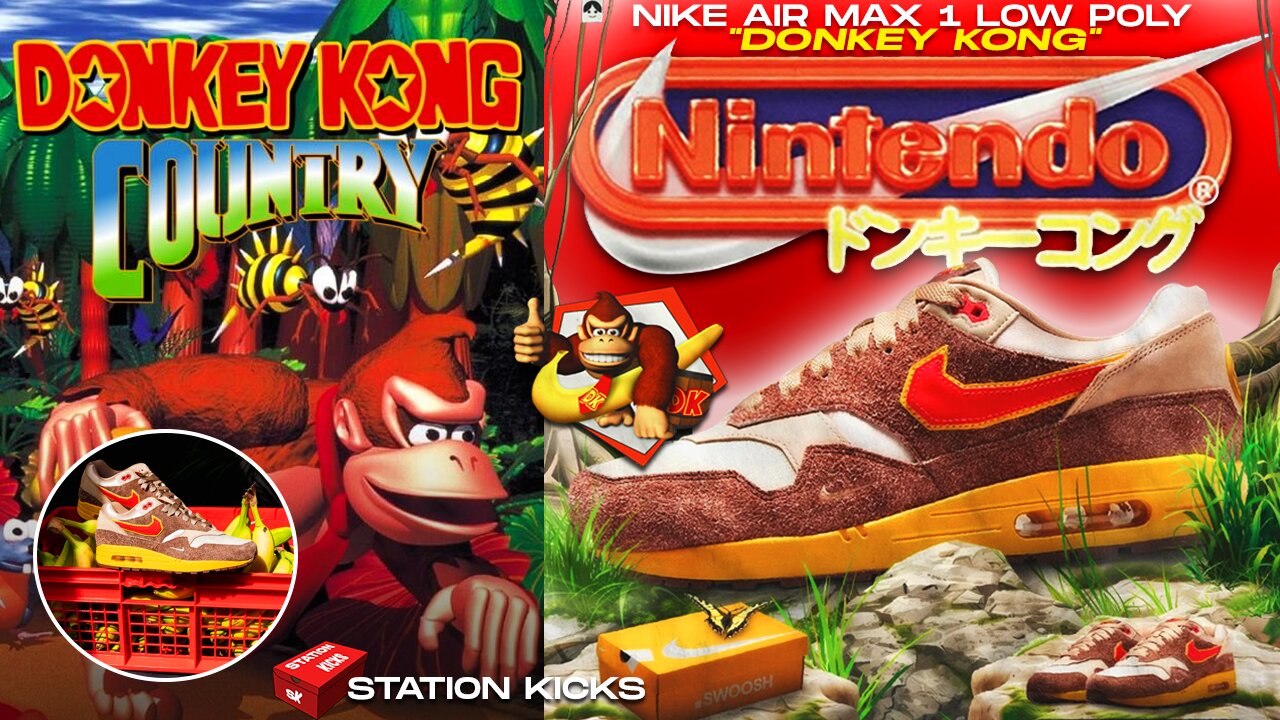 THE NIKE AIR MAX 1 LOW POLY “DONKEY KONG” RELEASES On AIR MAX DAY 2025🔥