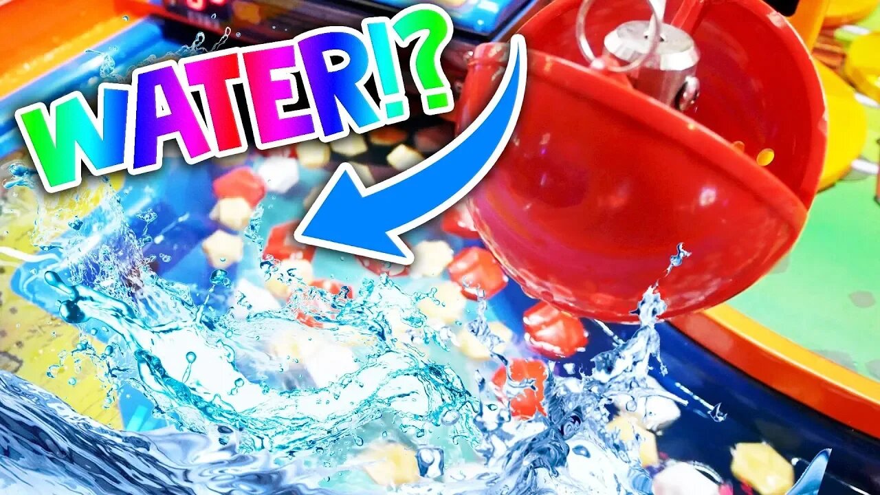 WE FOUND A CLAW MACHINE FILLED WITH WATER!?
