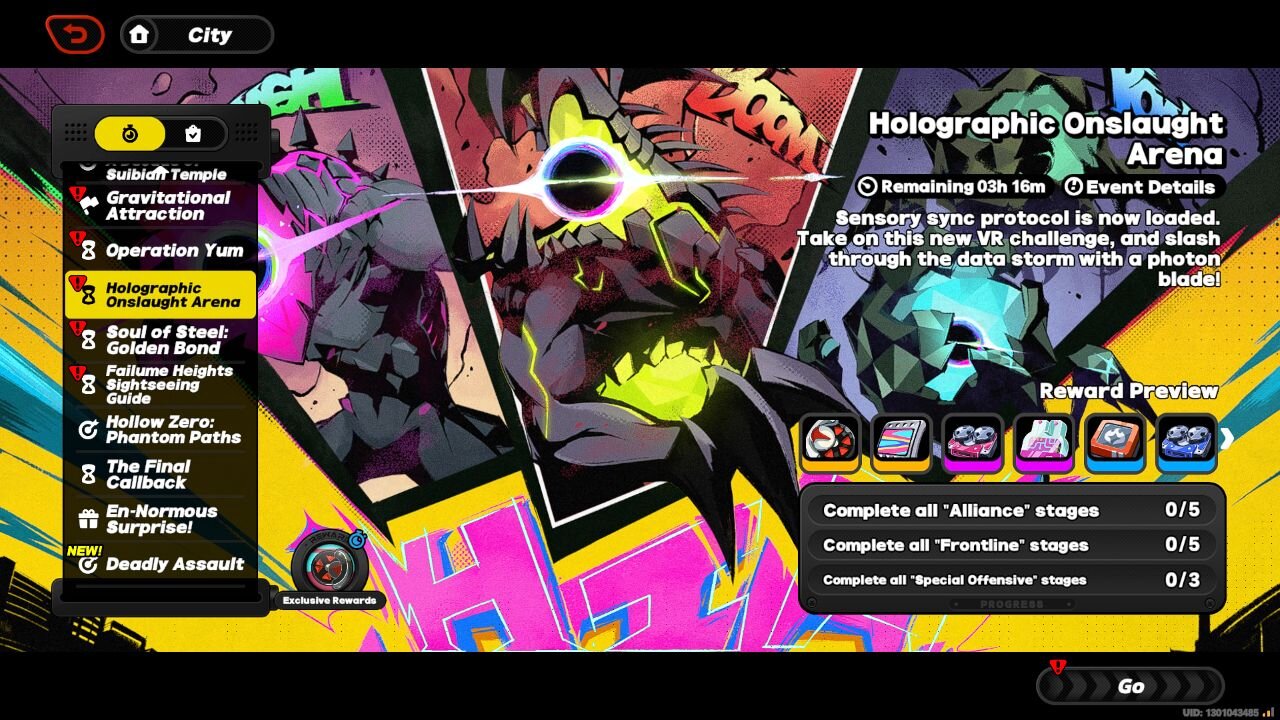 Holographic Onslaught Arena Event - Zenless Zone Zero (ZZZ) - Version 2.0